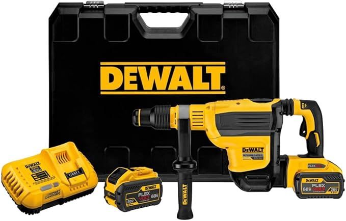DEWALT DCH614X2 60V MAX 1-3/4 IN. Brushless Cordless SDS MAX Combination Rotary Hammer Kit