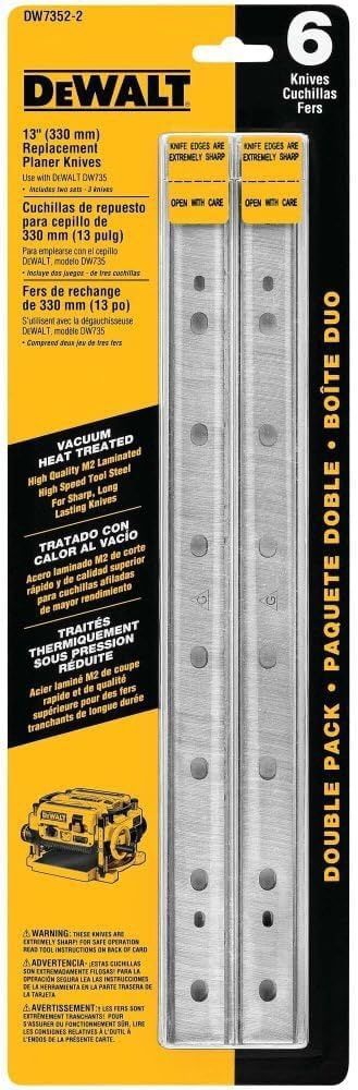 DEWALT Planer Blades, Heat Treated, Double Sided, 13-Inch, 2-Pack (DW7352-2)