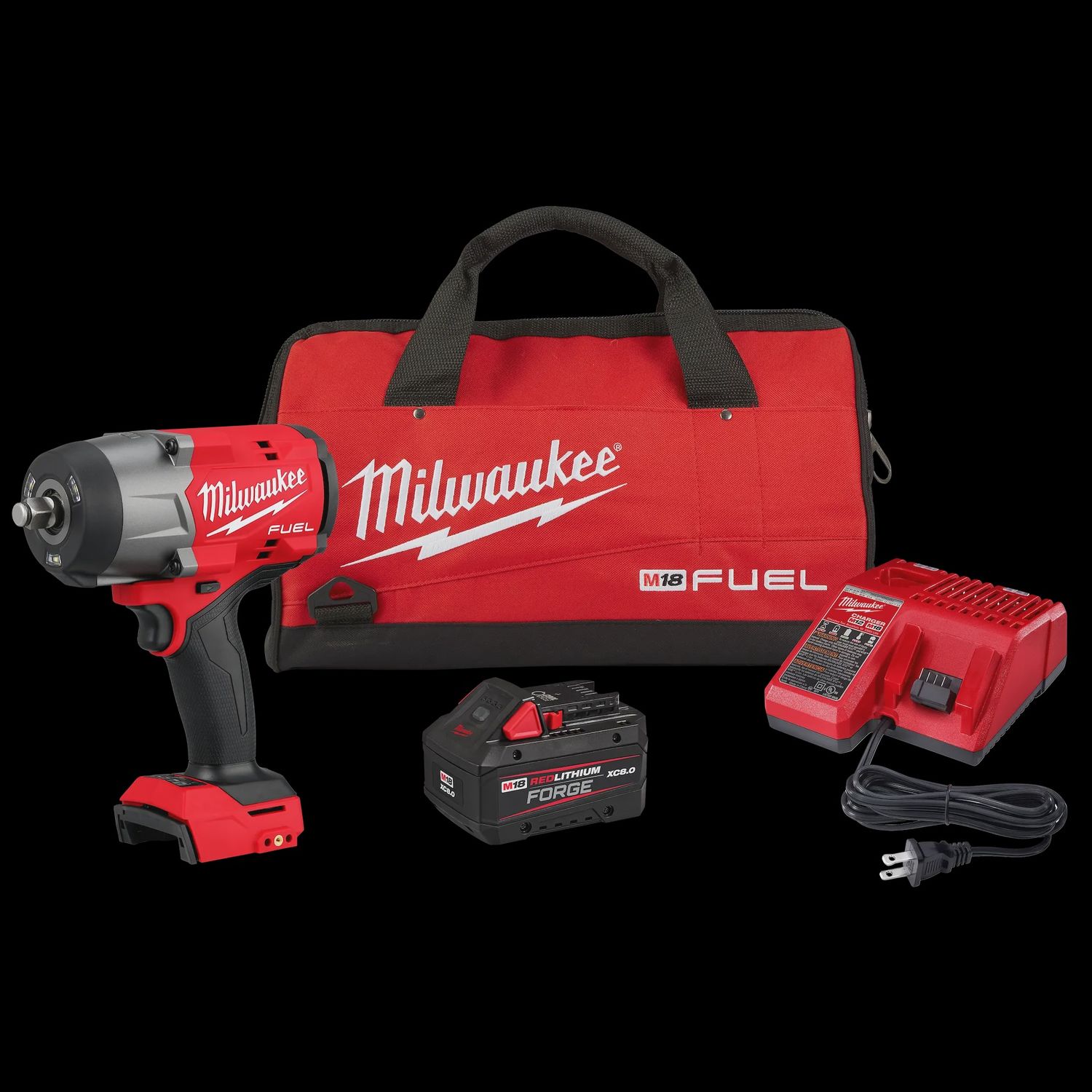 Milwaukee M18 FUEL™ 1/2&quot; High Torque Impact Wrench w/ Friction Ring REDLITHIUM™ FORGE™ Kit 2967-21