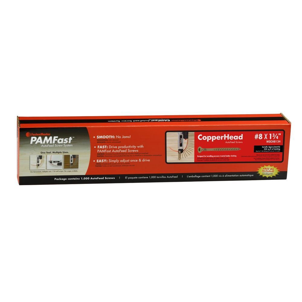 Box #8 x 1-3/4&quot; PAM Copperhead ACQ Deck Screws WDCH8134