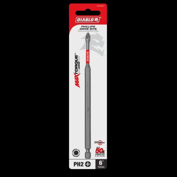 Diablo 6 in. no. 2 Phillips Drive Bit