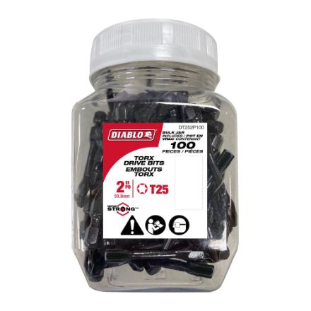 Diablo 2 in. no. 25 Torx Drive Bits (100-Pack)