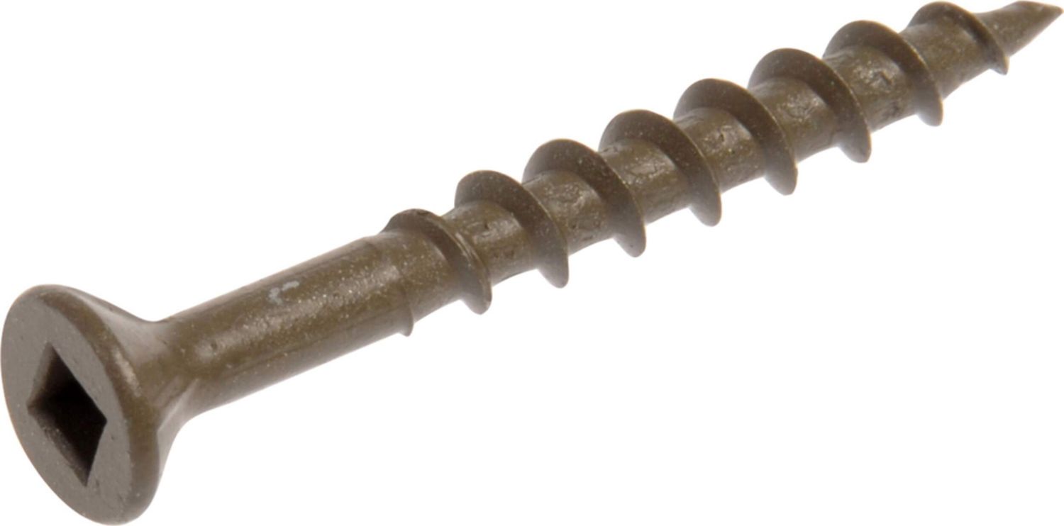 H Paulin 10x3-1/2 High Performance Brown Deck Screws-125 pcs