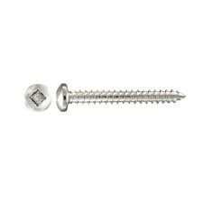 H Paulin 8x3 Self-Tapping Screw, #8-15 Thread, 3 in OAL, Pan Head, Square Socket Drive, Carbon Steel-100 pcs