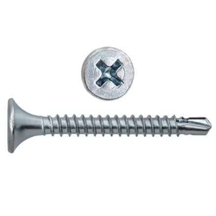 H Paulin #6 x 1-1/4 -inch Flat Head Phillips Drive Drywall Screws Self-Drilling Fine-100pcs