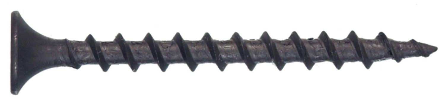 H Paulin 6x1-1/4&quot; Flat Head Phillips Black Phosphate Drywall Screws-100 pcs
