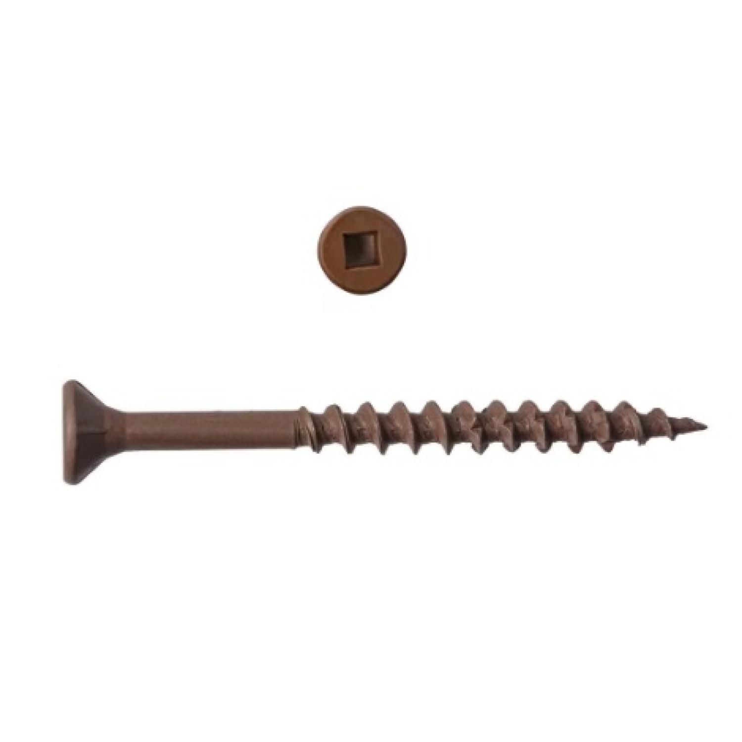 H Paulin 10x3-1/2 Deck Screw Cedar Brown-500 pcs