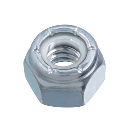 H Paulin 1/4 Steel Plated Nylon Insert Lock Nut- 300 pcs