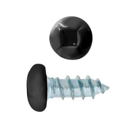 H Paulin 6 x 3/8-inch Pan Head Soffit Screws, Black-1000 pcs