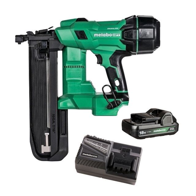 Metabo N1808DAM 18V Cordless 16GA Medium Crown Stapler