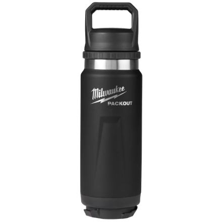 Milwaukee Tool PACKOUT 36oz Black Insulated Bottle with Chug Lid