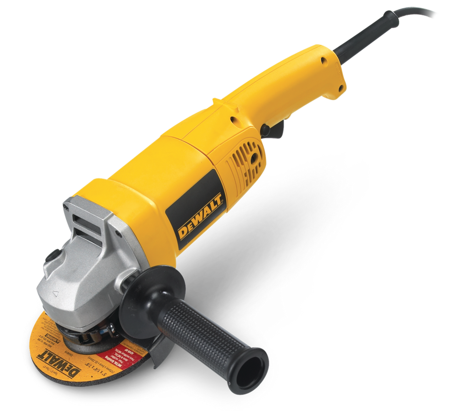 DEWALT DW831 12A Medium Corded Angle Grinder with Auxiliary Handle &amp; Guard, 5-in