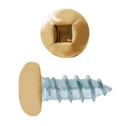 6 x 5/8&quot; Pan Head Square Drive Soffit Screws Zinc Almond Head