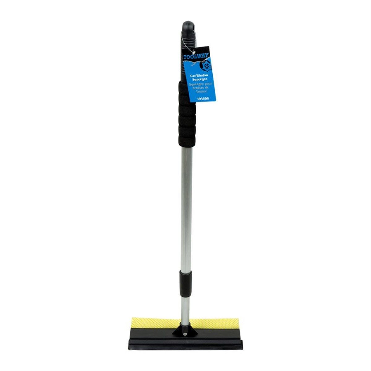 Toolway Car/Window Squeegee w/ Aluminum Telescopic Handle 46 in.