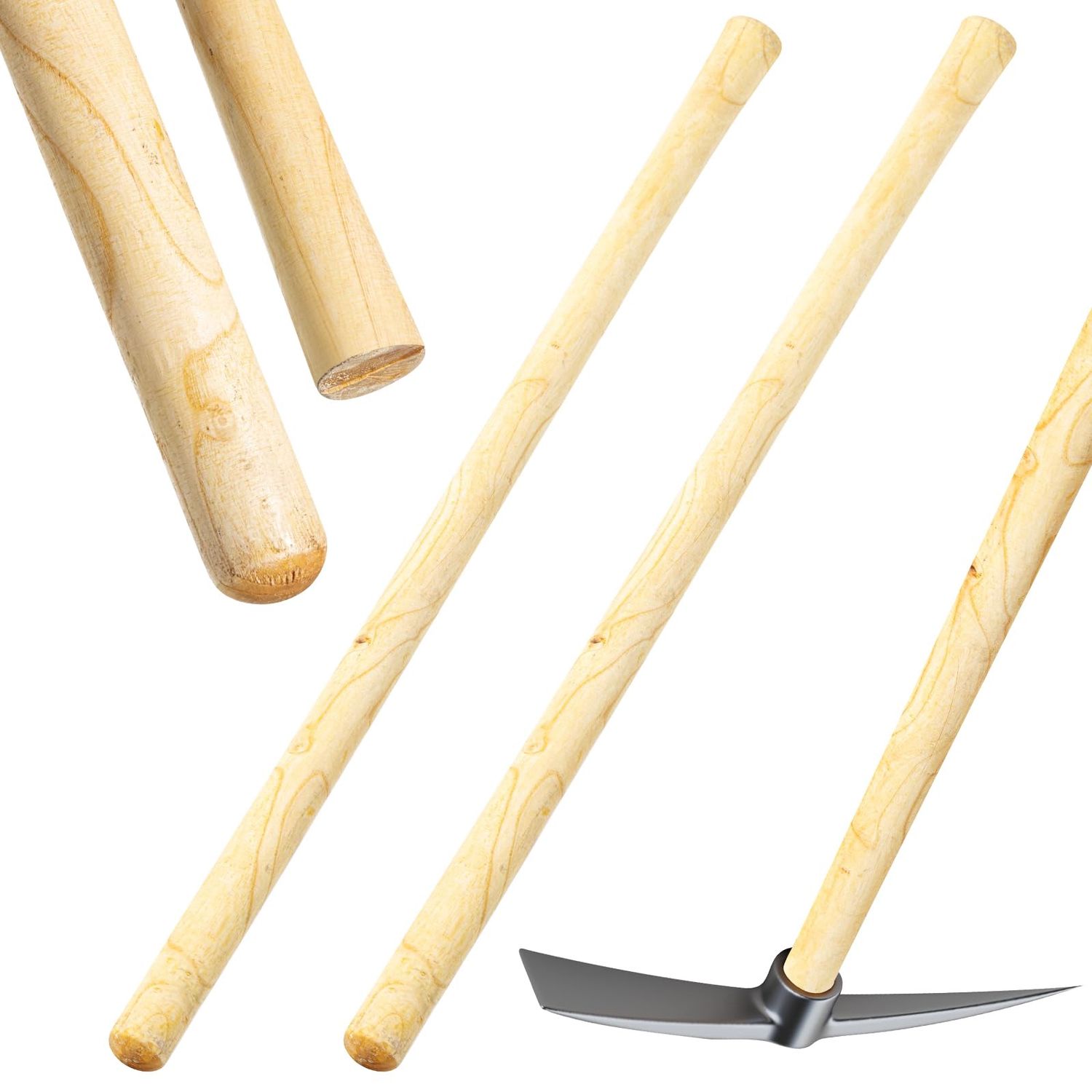 258 WOODEN HANDLE OF NARROW HOE