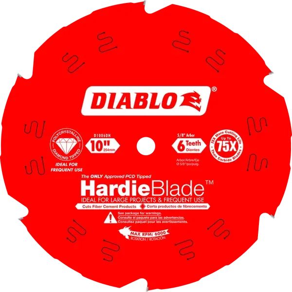 D1006DHC DB 10 X 6T PCD FIBER CEMENT