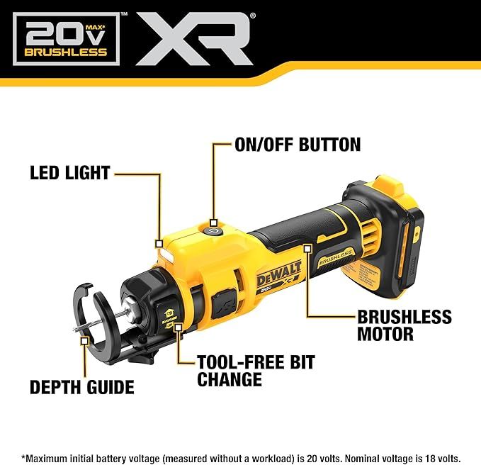 DCE555B 20V MAX BL DRYWALL CUT-OUT TOOL