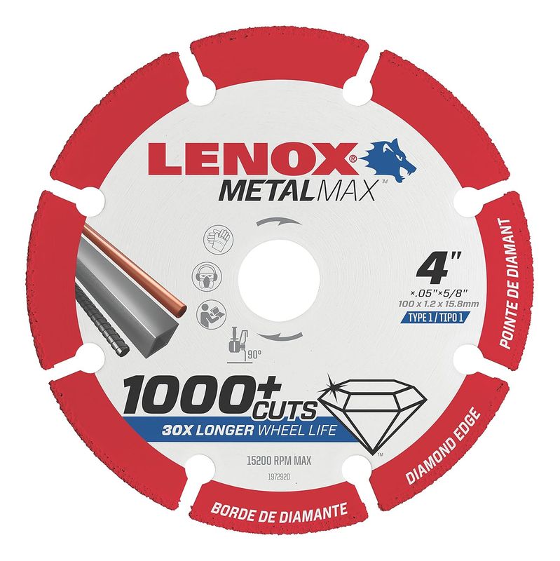 LENOX DIAM CUTOFF WHEEL AG 4- 1/2