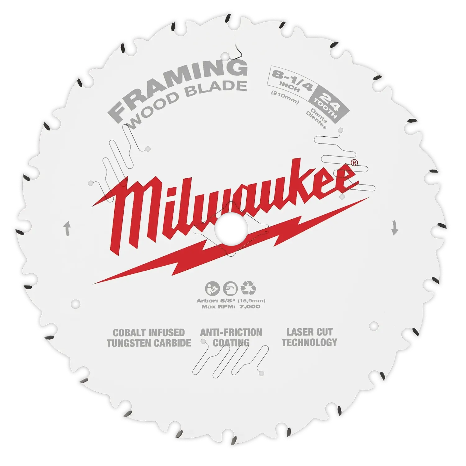 48-40-0820 8-1/4" 24T FRAMING SAW B