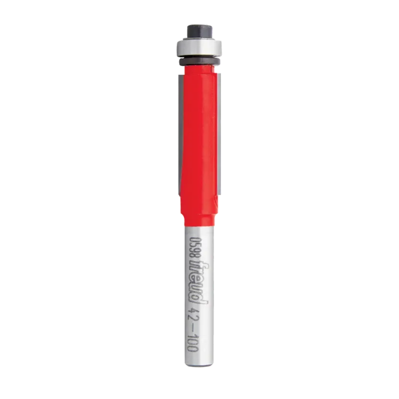 42-100 3/8 in. x 1 in. x 1/4 in. Shank Wood Cutting Bearing Flush Trim Router Bit
