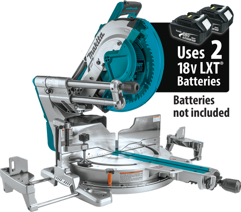 DLS212Z 18Vx2 LXT Brushless 12" Slide Mitresaw w/Laser (Tool Only)