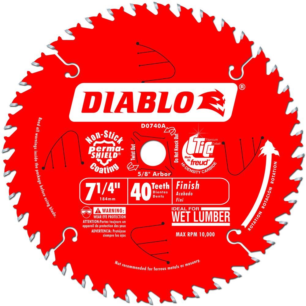 D0740A DB 7-1/4 X 40T FINISH/PLY