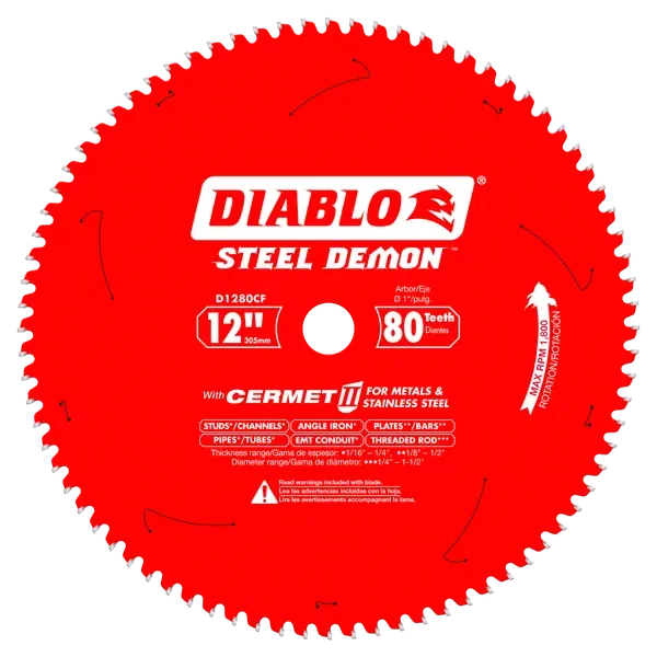 D1280CF DB 12X80T CERMET METAL
