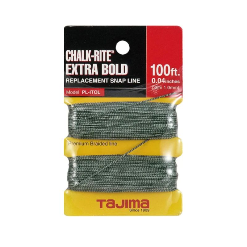 PL-ITOL Chalk-Rite Extra Bold braided line, 1.0 mm x 30m / 100 ft.