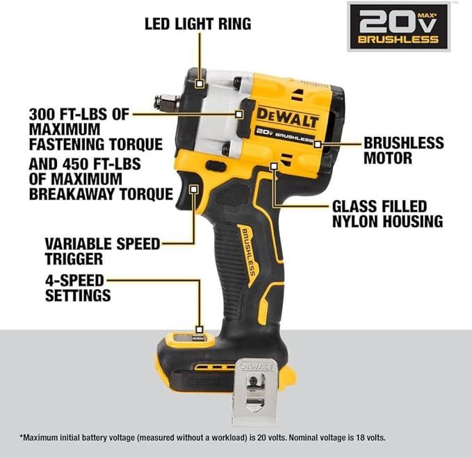 DCF921B 20V MAX 1/2IN COMPACT IMPACT