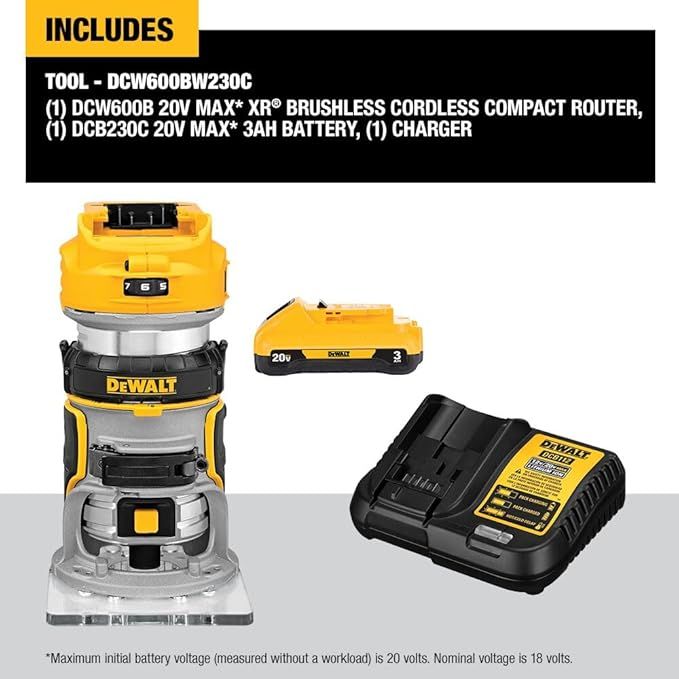 DCW600B 20V MAX COMPACT ROUTER