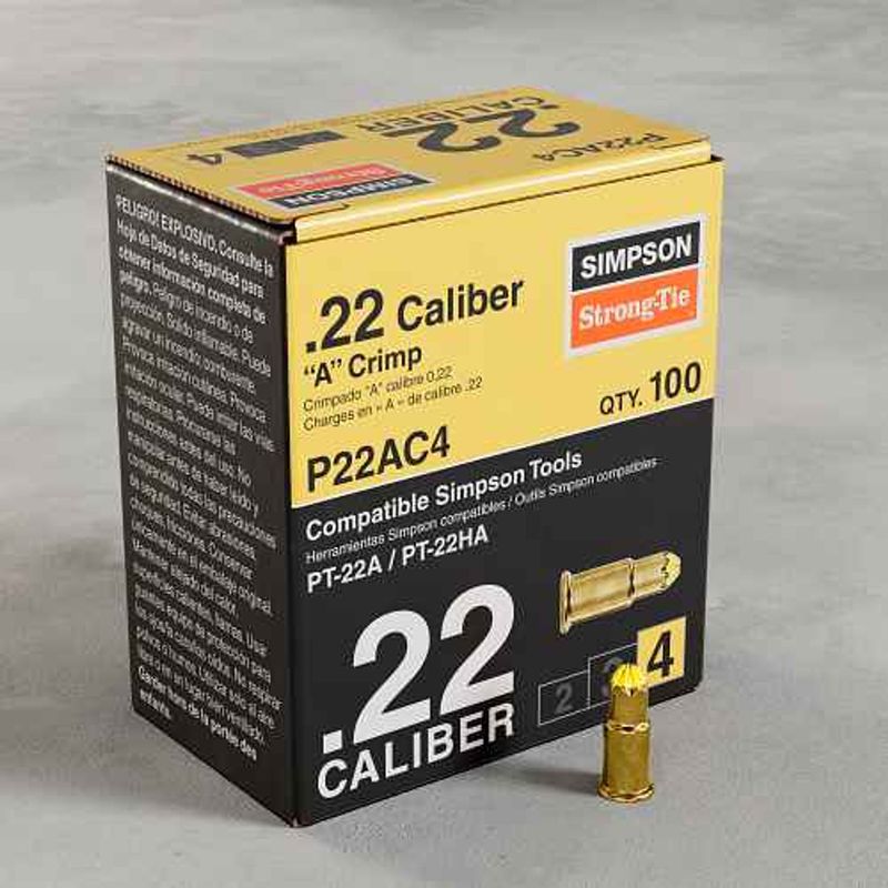 P22AC4 .22 CAL A CRIMP LOADS - YELLOW