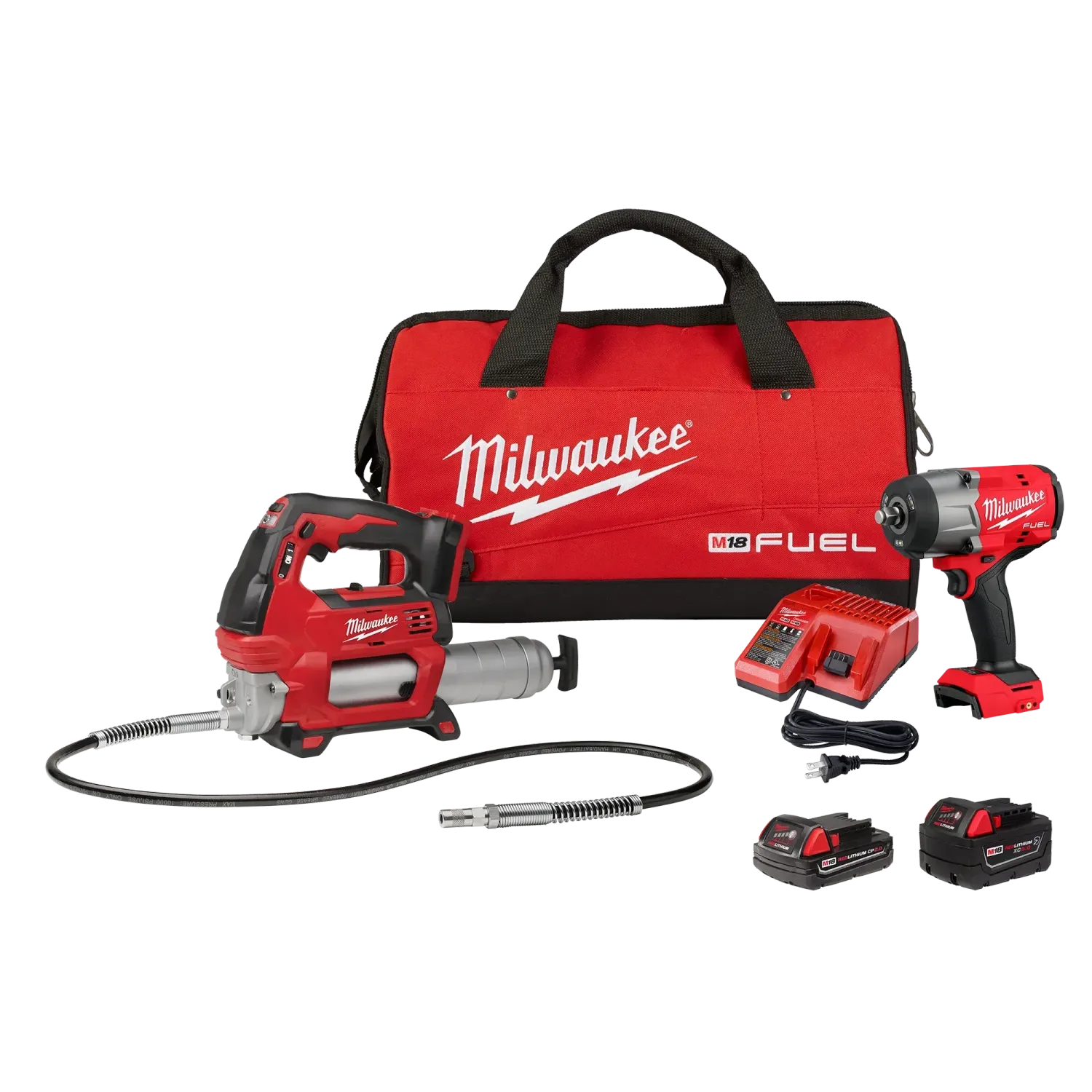 2967-22GG 1/2" High Torque Impact Wrench w/ Friction Ring &amp; Grease Gun kit