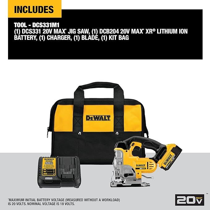 DEW-DCS331B DeWalt 20V MAXJig Saw