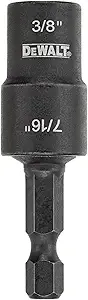 DWADEND38716 DeWALT Black Steel Magnetic Nut Driver - 3/8 x 7/16-in