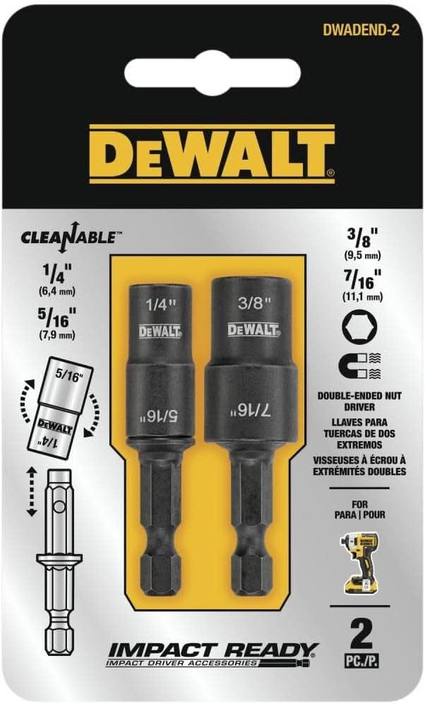 DeWalt DWADENDEXT-2 6" 4-in-1 Double Ended Nut Driver