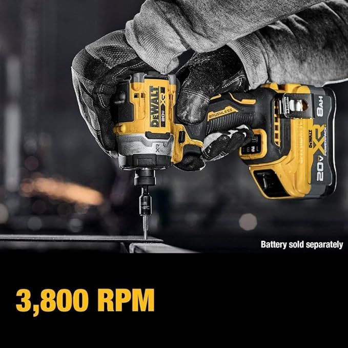 DCF860B 20V MAX  XR  Brushless Cordless 3-Speed High Torque 1/4 in. Impact Driver (Tool Only)