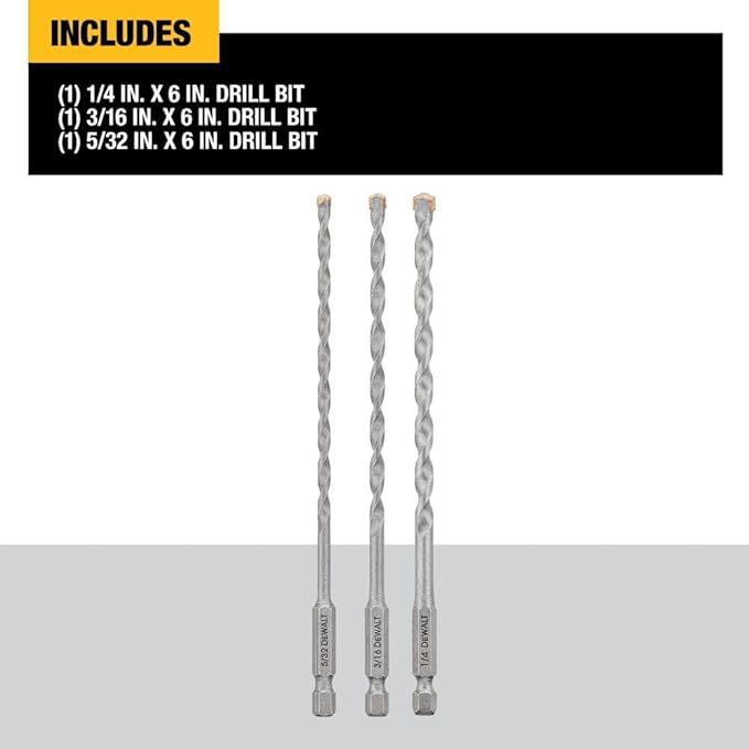 DWA5103 IMPACT READY Masonry Drill Bits