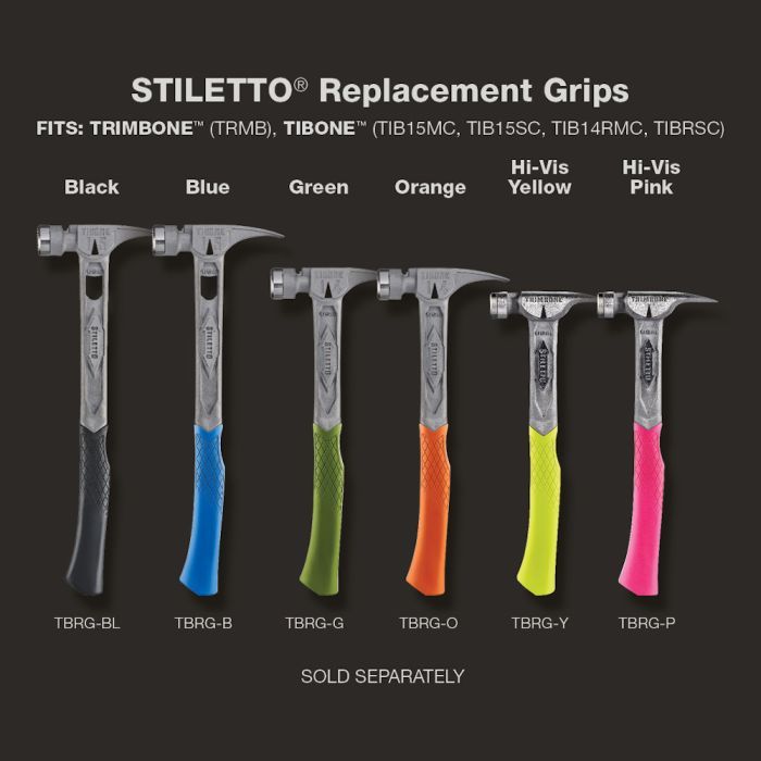 ST-TBRGO Stiletto Trimbone Titanium Finish Hammer Replacement Grip - Orange