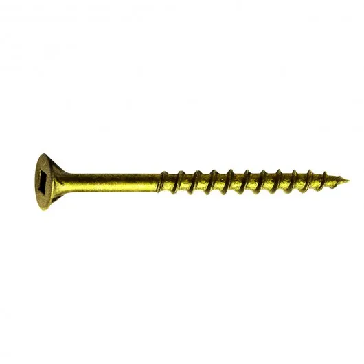 VR 8x3 Square Wooden  Countersunk Screw With Yellow Zinc (1000 pcs)