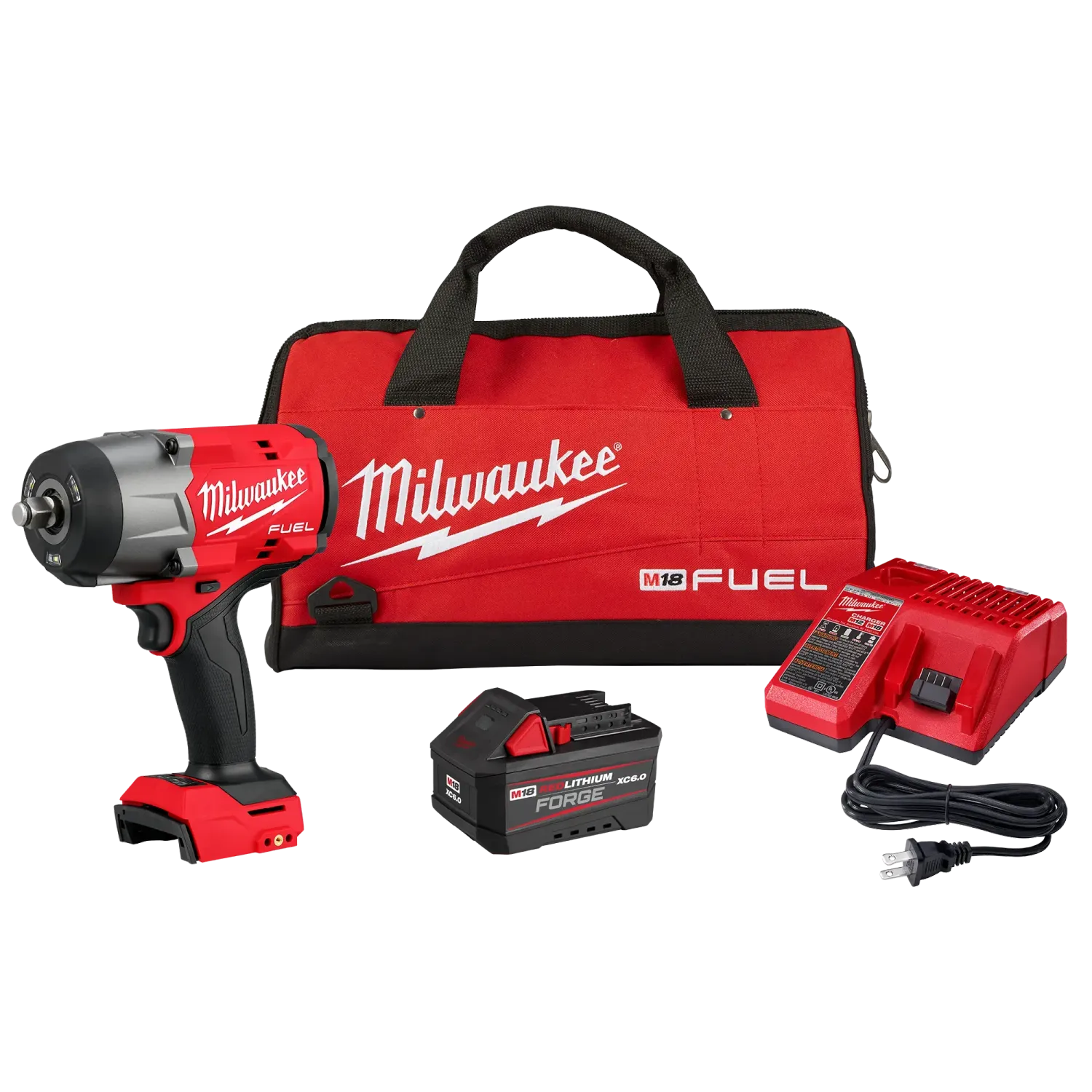 M18 FUEL 1/2" High Torque Impact Wrench w/ Friction Ring REDLITHIUM  FORGE  Kit