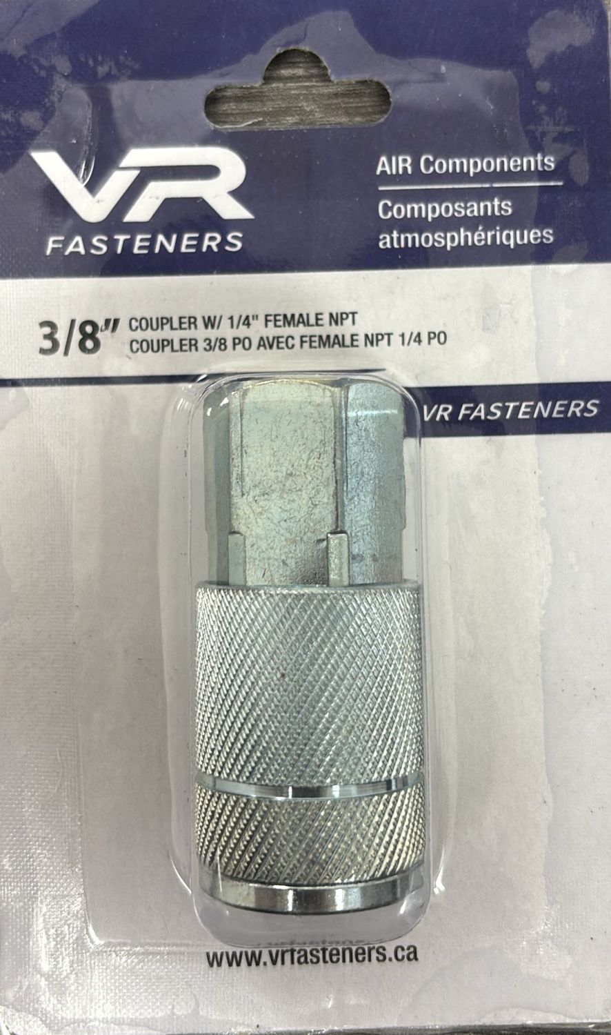 3/8 COUPLER W/ 1/4" FEMALE NPT
