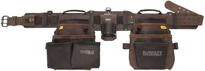DEWALT Tool Rig Professional Premium Leather Tool Belt (DWST550113)