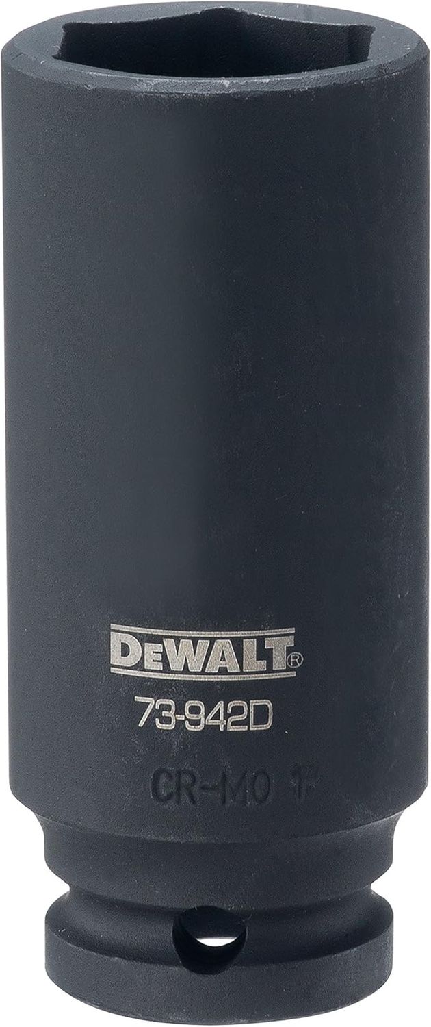 DEWALT DWMT73942OSP 6 Point 1/2'' Drive Deep Impact Socket 1'' SAE