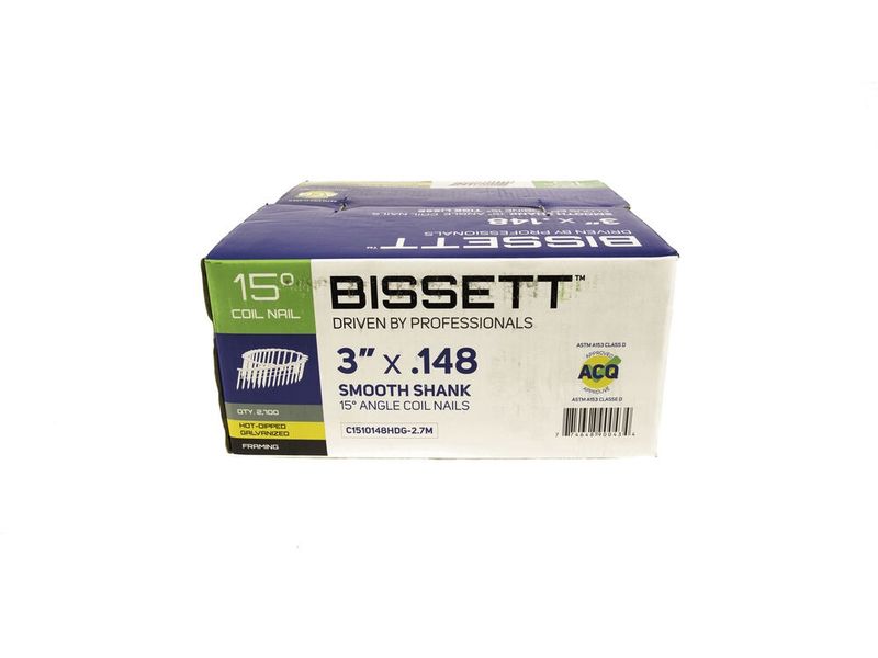 Bissett 3"X.148 15D SMOOTH COIL 2.7M