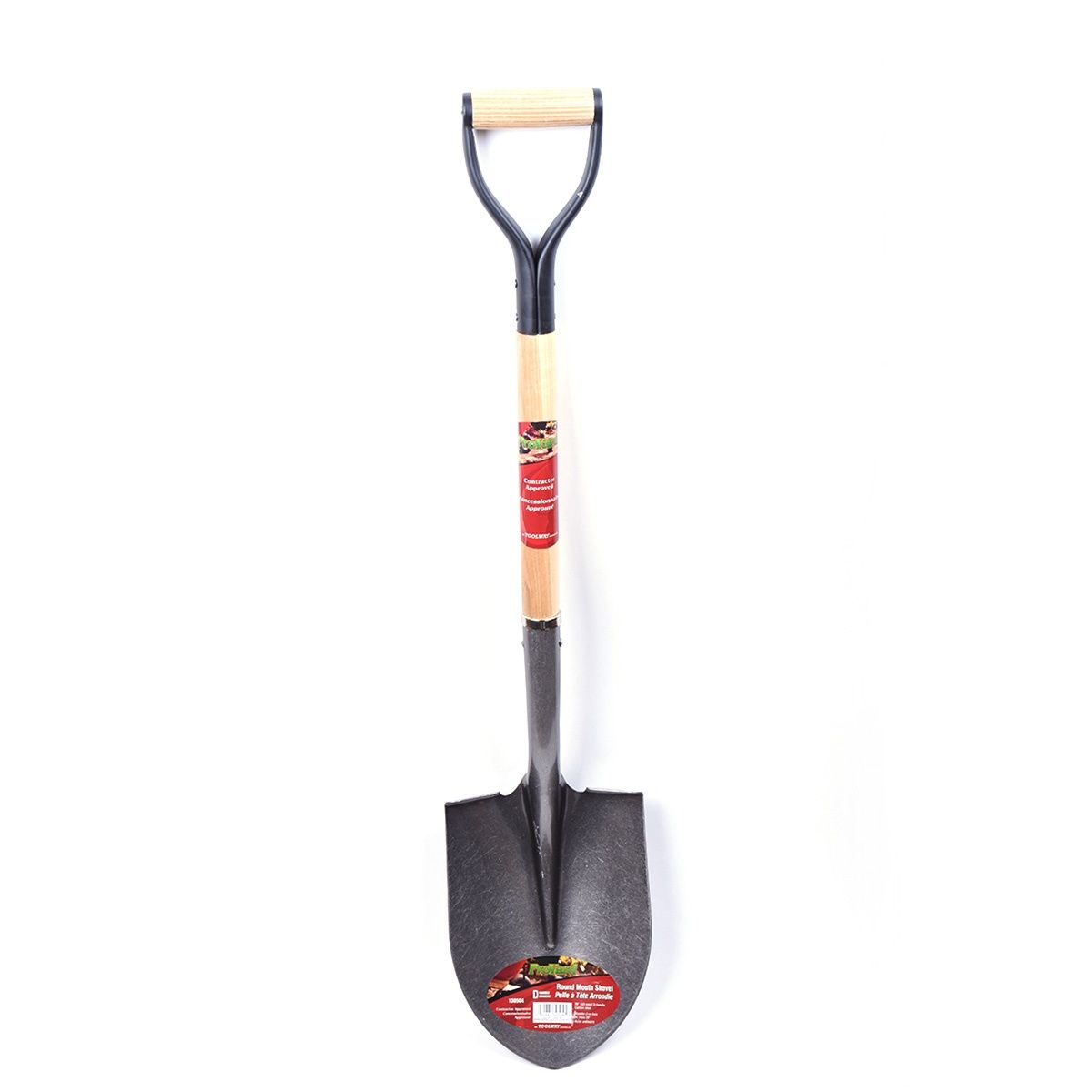 Shovel Round Point 39in x 8-1/2in Blade Wood D-Handle