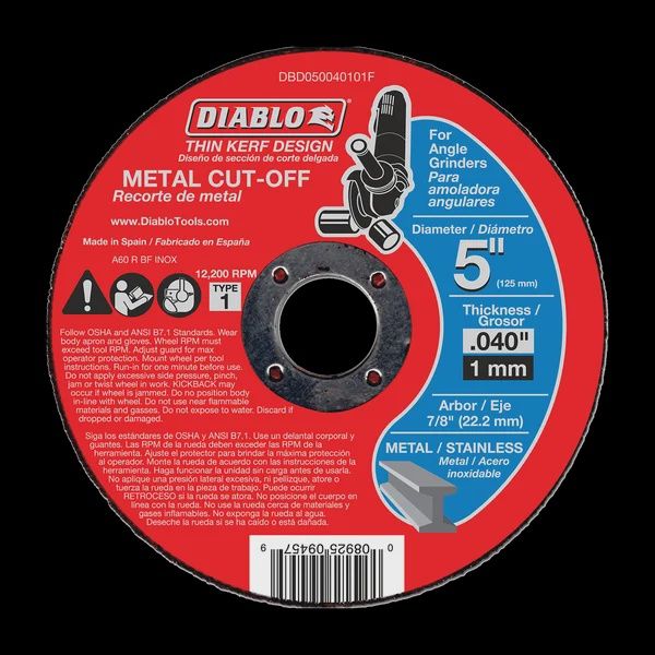 5" Thin Kerf Metal Cut-Off Discs