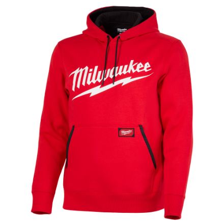 Milwaukee Tool Men's Small Red Midweight Long-Sleeve Pullover Hoodie
