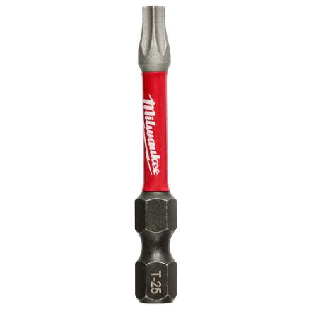 Milwaukee Tool SHOCKWAVE Impact Duty 2 in. T25 Torx Alloy Steel Screw Driver Bit (15-Pack)
