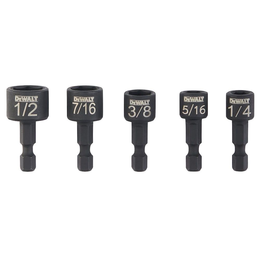 DEWALT Compact 5-Piece Magnetic Nut Driver Set