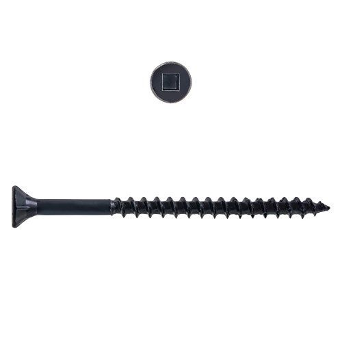 8 x 3" Flat Head Construction Screw Black 1500Pcs